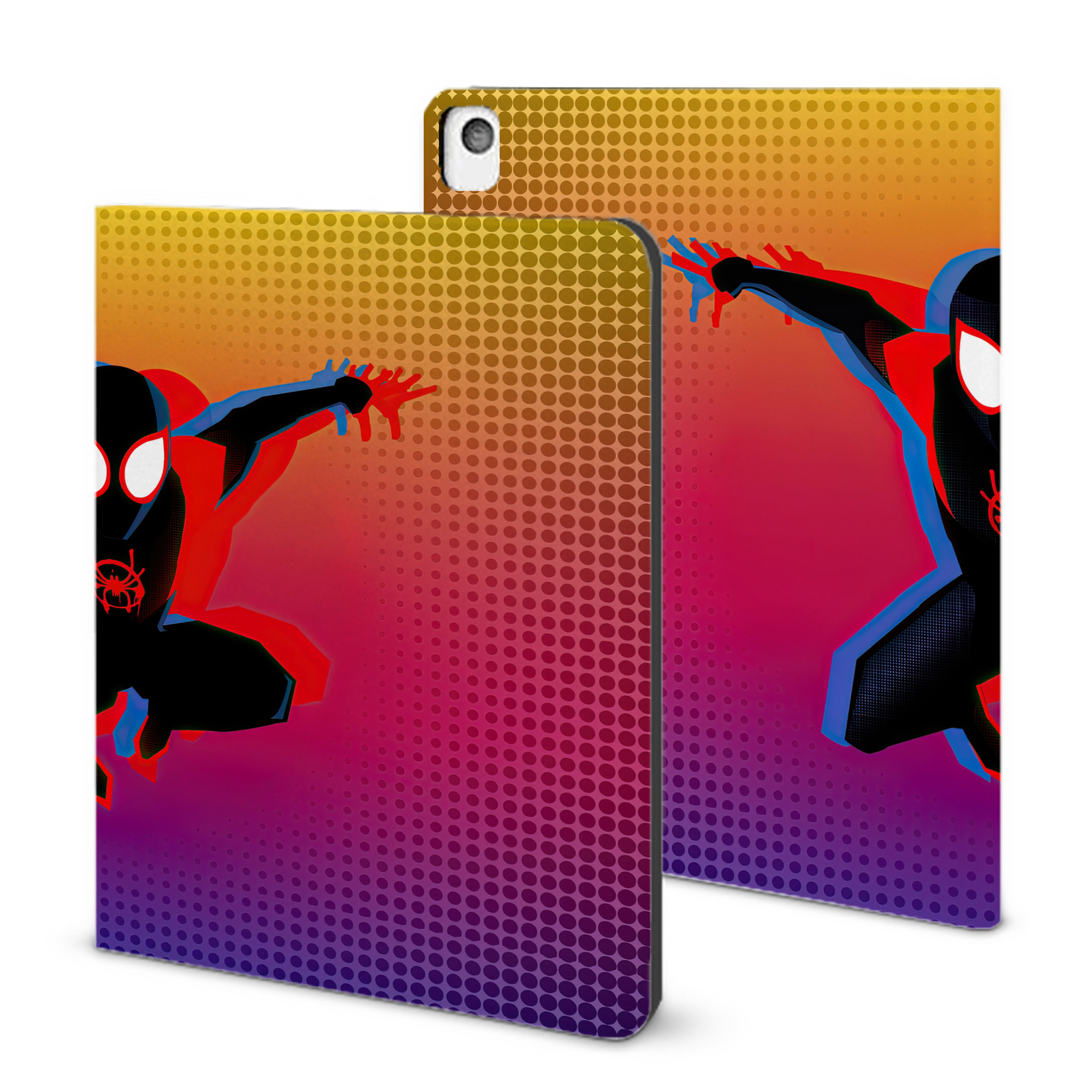 （画像用） Spider Man スパイダーマン IPadケース ペンホルダー付き ブックスタイルデザイン
